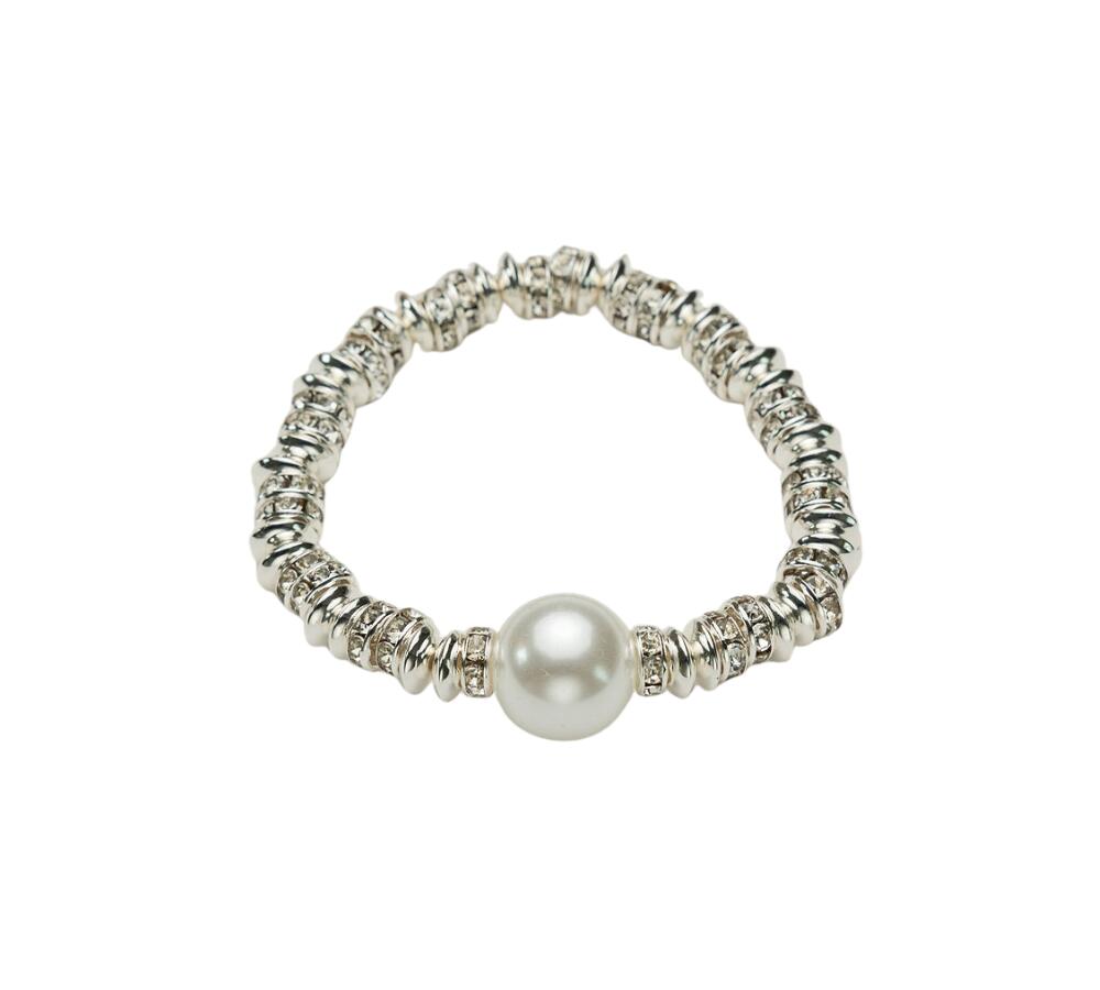 Glow Elastic Big armbånd - sølvfarvet